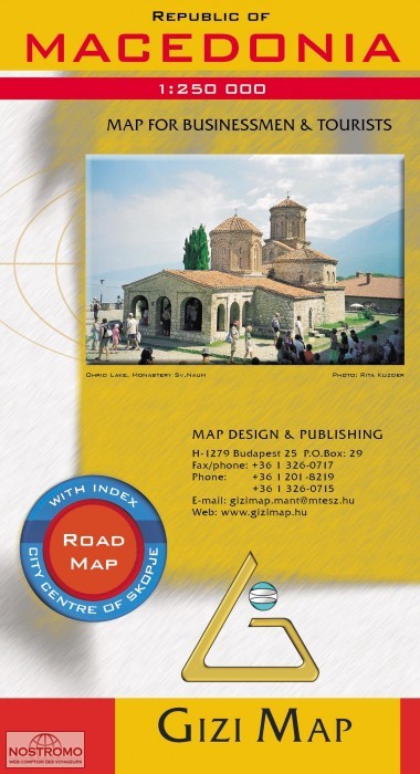 MACEDONIA | Gizi Map road map