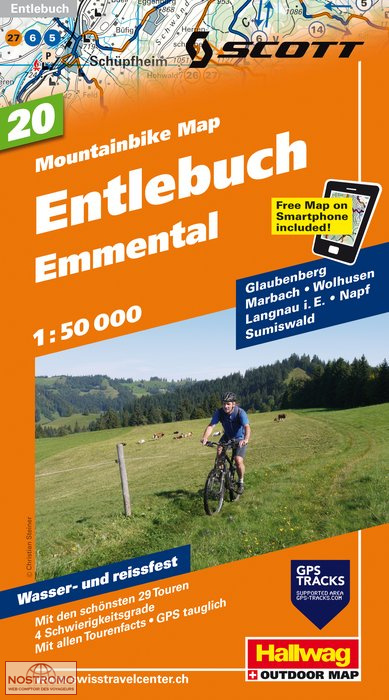 ENTLEBUCH - EMMENTAL 20 | Hallwag biking map