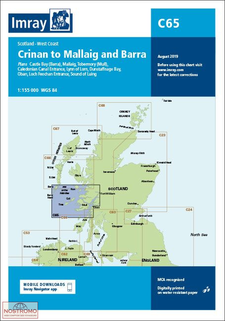 C65 CRINAN TO MALLAIG AND BARRA | Imray nautical chart