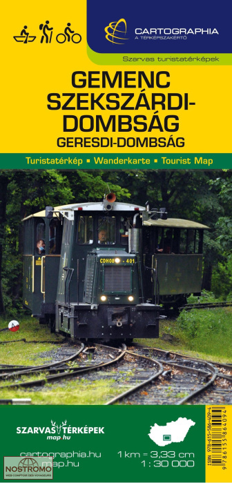 GEMENC - SZEKSZARDI-DOMBSAG | Cartographia & Szarvas hiking map