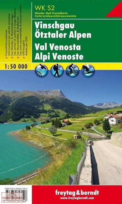 WKS2 VINSCHGAU / ÖZTALER ALPEN | Freytag & Berndt hiking map
