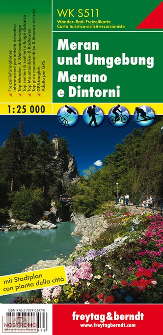 WKS511 MERAN UND UMGEBUNG | Freytag & Berndt hiking map