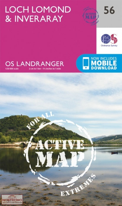 056 LOCH LOMOND & INVERARAY | OS hiking map