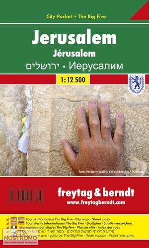 JÉRUSALEM | plan de ville Freytag & Berndt
