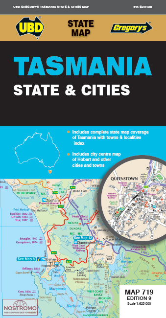 TASMANIA | UBD Gregorys road map