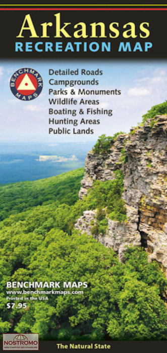 ARKANSAS | carte touristique Benchmark