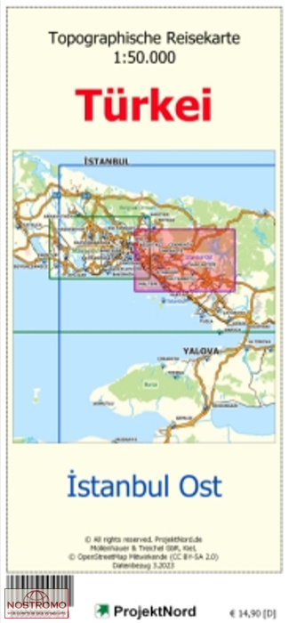 ISTANBUL EST | carte topographique Projektnord