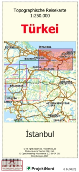 ISTANBUL | carte topographique Projektnord