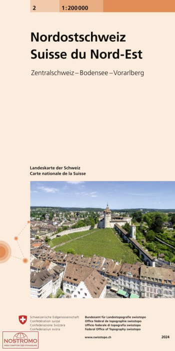 SWITZERLAND NORTHEAST 2 | Swisstopo travel map