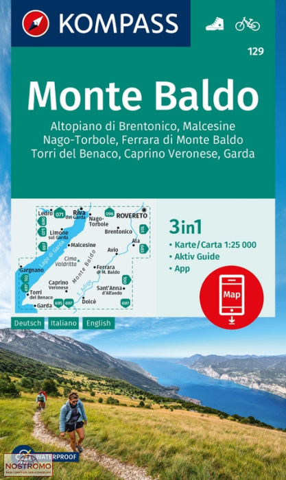 MONTE BALDO 129 | Kompass hiking map