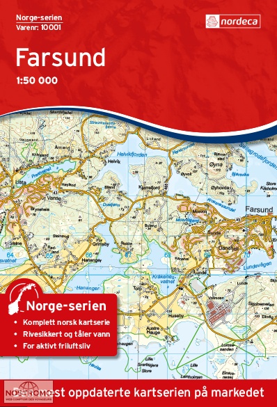 10001 FARSUND | carte topographique Nordeca