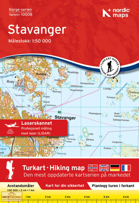 10008 STAVANGER | carte topographique Nordic Maps