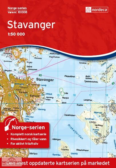10008 STAVANGER | carte topographique Nordeca