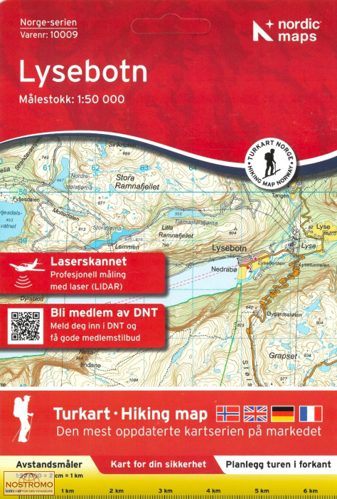 10009 LYSEBOTN | carte topographique Nordic Maps