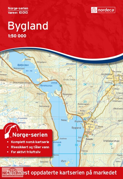 10010 BYGLAND | carte topographique Nordeca