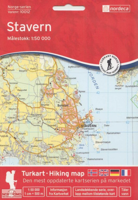 10012 STAVERN | carte topographique Nordeca
