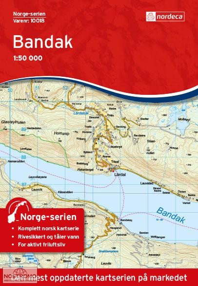 10018 BANDAK | carte topographique Nordeca
