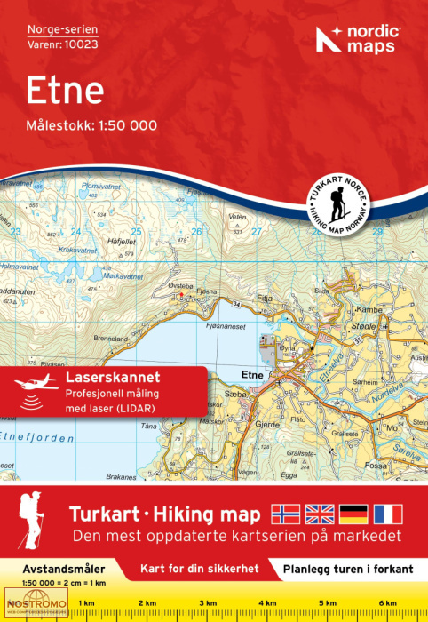 10023 ETNE | carte topographique Nordic Maps
