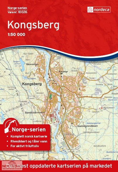 10026 KONSBERG | carte topographique Nordeca