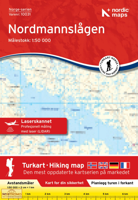 10031 NORDMANNSLÅGEN | carte topographique Nordic Maps