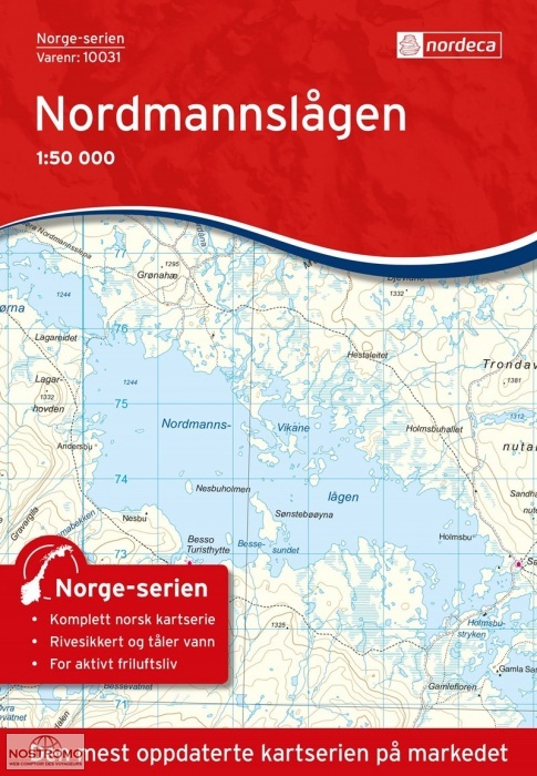 10031 NORDMANNSLÅGEN | carte topographique Nordeca