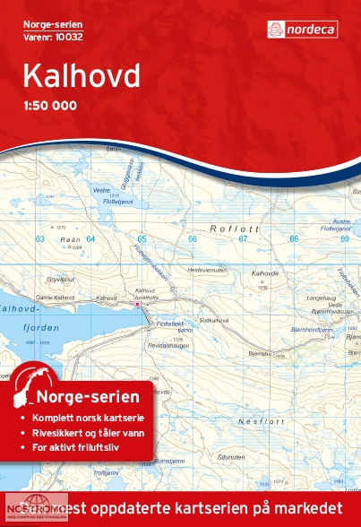 10032 KALHOVD | carte topographique Nordeca