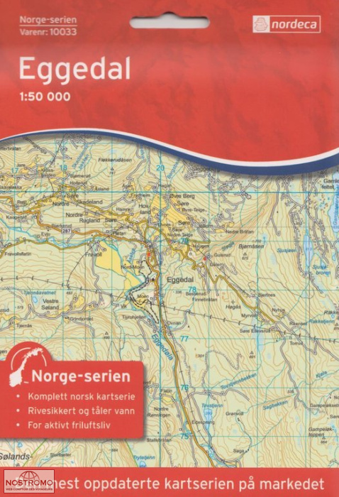 10033 EGGEDAL | carte topographique Nordeca