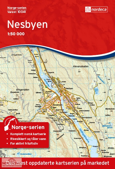 10041 NESBYEN | carte topographique Nordeca