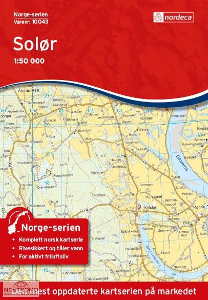 10043 SOLØR | carte topographique Nordeca