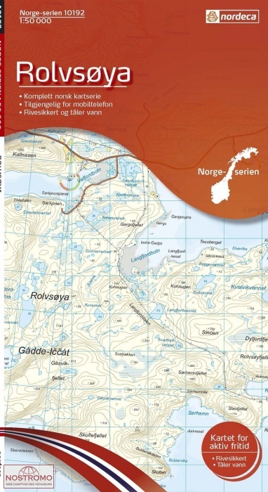 10192 ROLVSØYA | carte topographique Nordeca