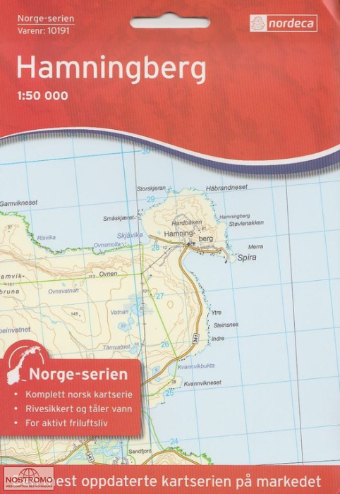 10191 HAMNINGBERG | carte topographique Nordeca