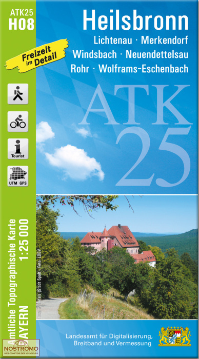 ATK25 - H08 HEILSBRONN | LDBV hiking map