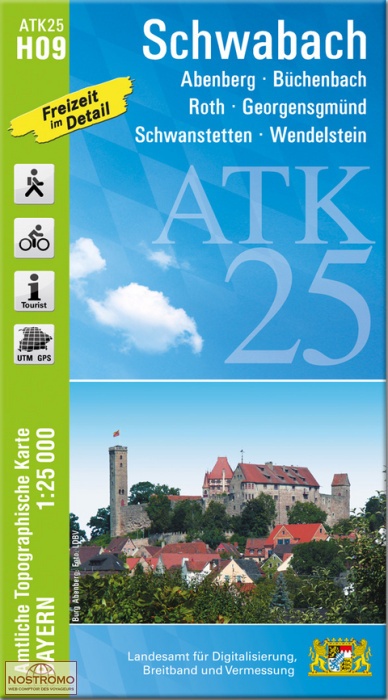 ATK25 - H09 SCHWABACH | LDBV hiking map