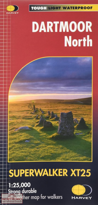 DARTMOOR NORTH | carte de randonnée Harvey