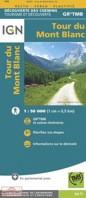 TOUR DU MONT-BLANC | IGN hiking map