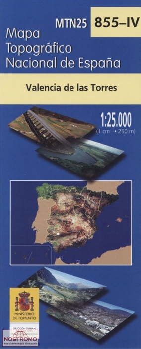 855-4 VALENCIA DE LAS TORRES | carte topographique CNIG