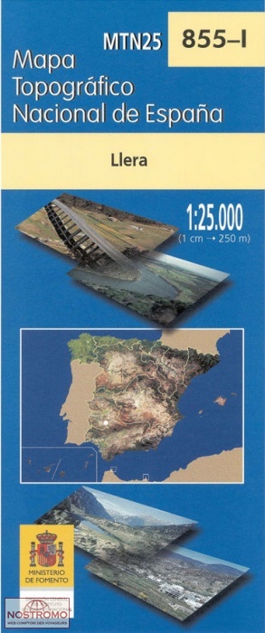 855-1 LLERA | carte topographique CNIG