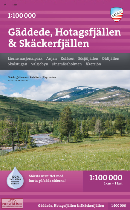 GÄDDEDE, HOTAGSFJÄLLEN & SKÄCKERFJÄLLEN | Calazo hiking map