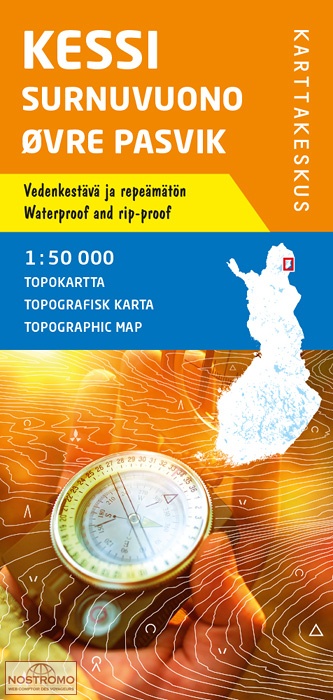 KESSI - SURNUVUONO - ØVRE PASVIK | carte topographique Karttakeskus