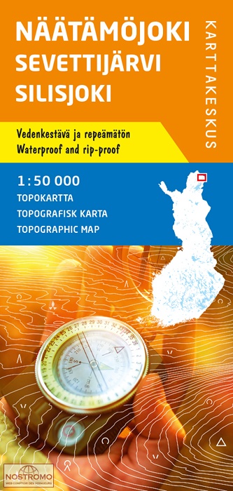 NÄÄTÄMÖJOKI - SEVETTIJÄRVI - SILISJOKI | carte topographique Karttakeskus