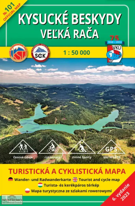 TM 101 - KYSUCKE BESKYDY | VKÚ Harmanec hiking map