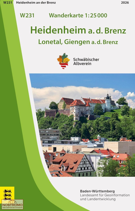 W231 HEIDENHEIM AN DER BRENZ | LGL hiking map