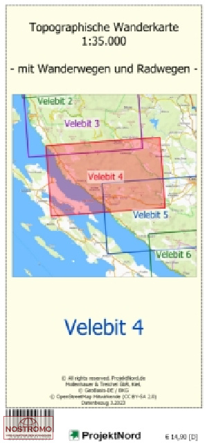 VELEBIT 4 | carte topographique Projektnord