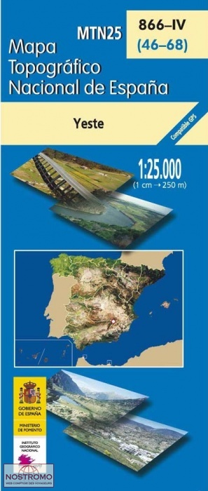 866-4 YESTE | carte topographique CNIG