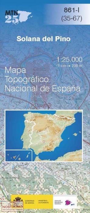 861-1 SOLANA DEL PINO | carte topographique CNIG