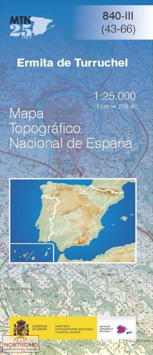 840-3 ERMITA DE TURRUCHEL | carte topographique CNIG