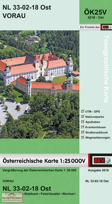 4218-OST VORAU | carte topographique BEV