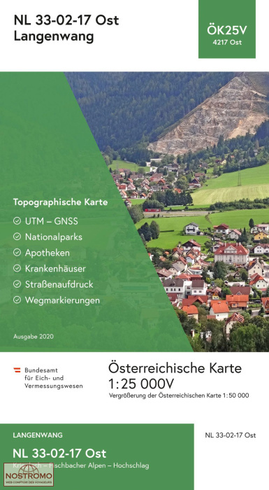 4217-OST LANGENWANG | carte topographique BEV