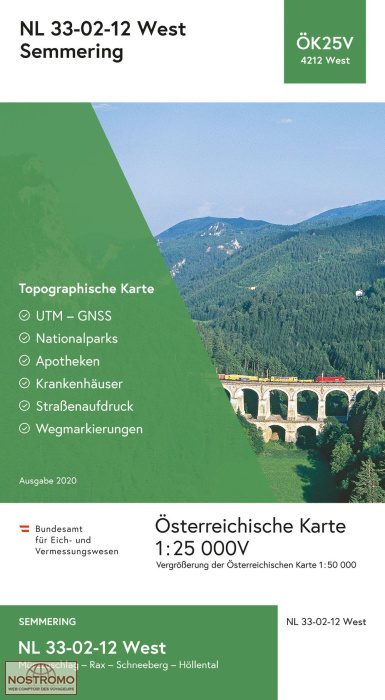 4212-WEST SEMMERING | carte topographique BEV