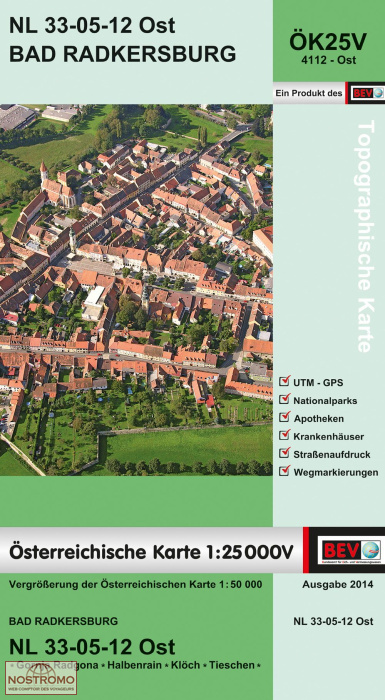 4112-OST BAD RADKERSBURG | carte topographique BEV